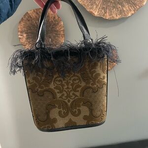 Chic Black and Gold Mini Bag